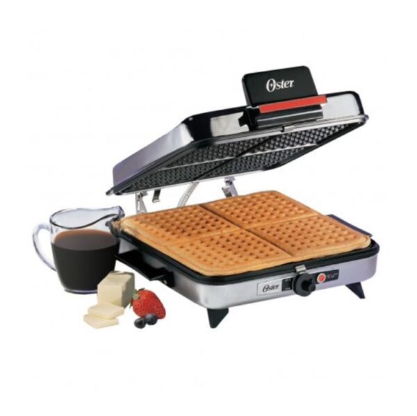 034264061613 Plancha Sanduchera OSTER 4 puestos CG120W Plateado »