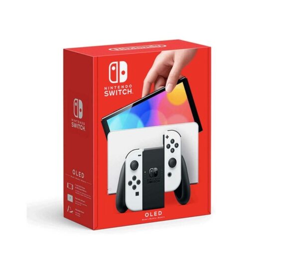 045496883386 Consola NINTENDO SWITCH Modelo OLED con Joy Con Blanco Negro »