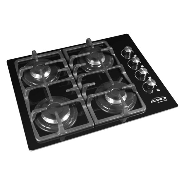 7706060010531 Cubierta ABBA Master Chef 60cms 4 Puestos Gas Natural CG401V5D Negro 1 »