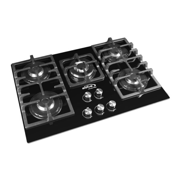 7706060012672 Cubierta ABBA Master Chef 76cms 5 Puestos Gas Natural CG501V5D TC Negro 1 »